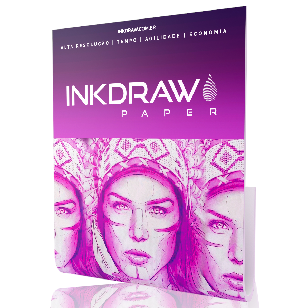 Kit Inkdraw Stencil + Inkdraw Paper - 100ml