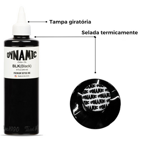 Tinta Dynamic Black Tatuagem 100% Original 240ml